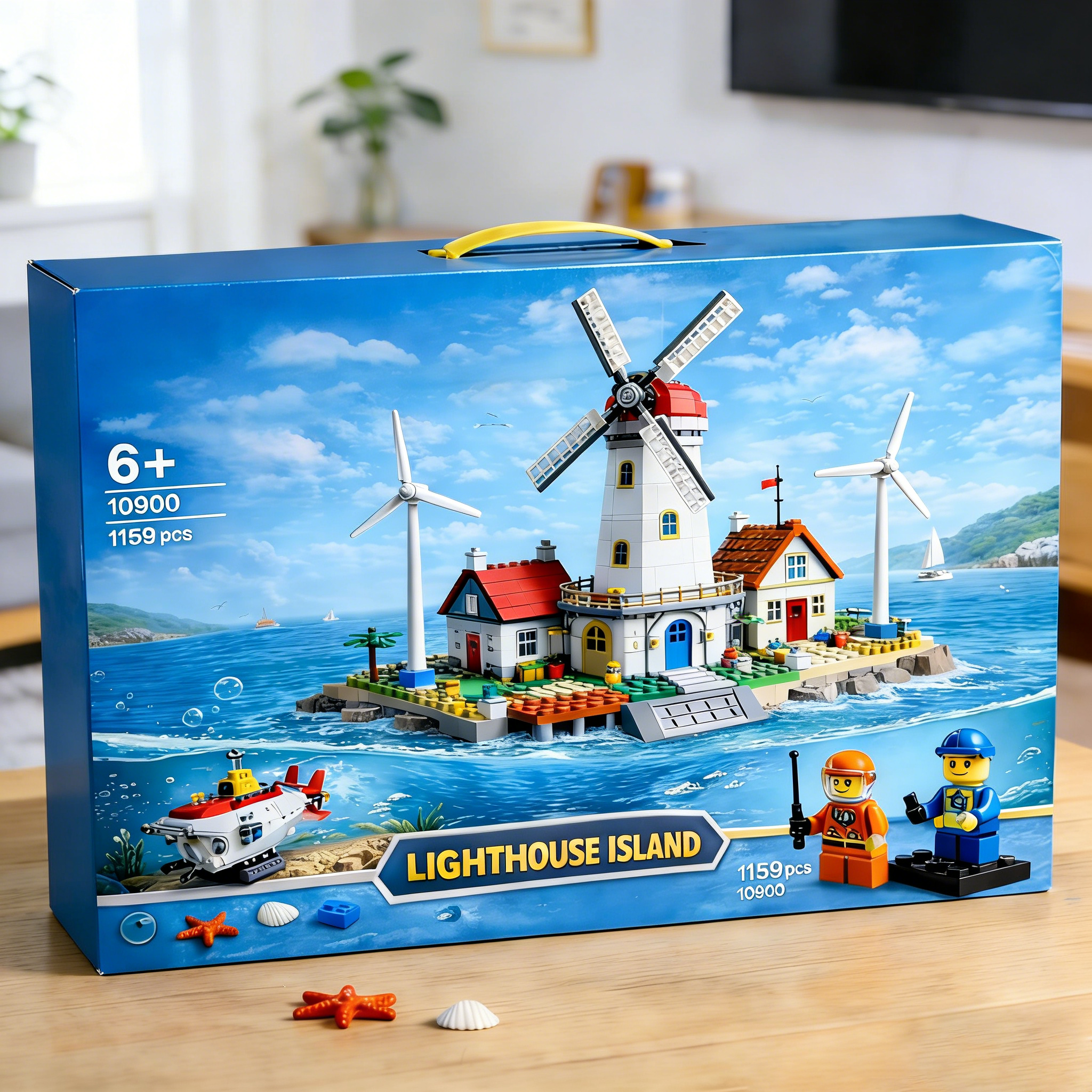 Coastal Lighthouse Island Building Set